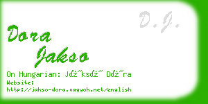 dora jakso business card